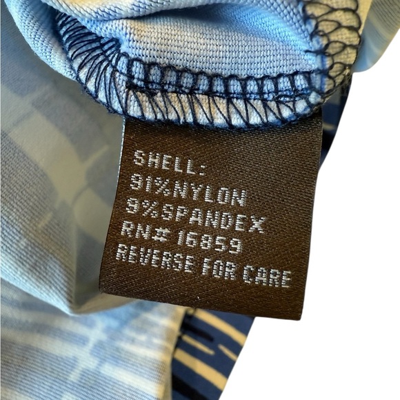 J. McLaughlin Biscayne Dress Nautical Blues Knee Length Catalina Cloth Size M - Picture 8 of 12